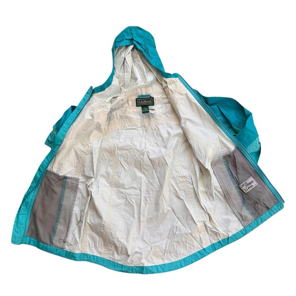 L.L. Bean blue Windbreaker/light‎ jacket girls size 14/16 - Picture 5 of 7